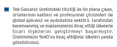 Tek Galvaniz fotoğraf 4